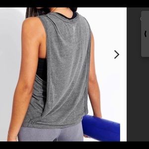 Free People FP Movement Back Country Tank Top Gray